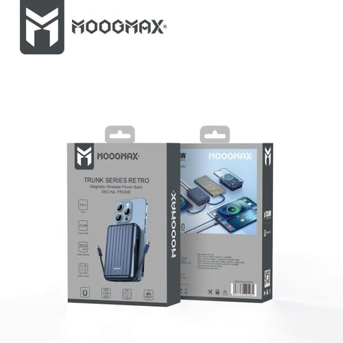 MOOGMAX شاحن متنقل 20000 ترنك 15W PD 4IN1