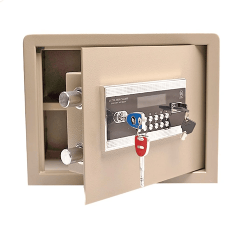 خزنة الكتروني 25KG ابيض H12-300 مقاومة للحريق طريق...