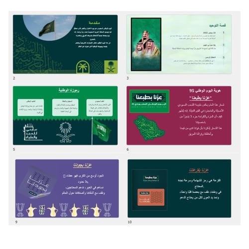 عرض بوربوينت عن اليوم الوطني السعودي 95 تسليم فوري