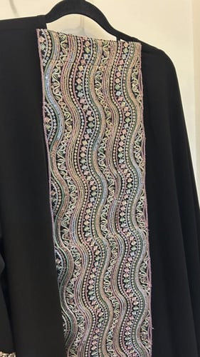 كريب ملكي مع تطريز ترتر هندي