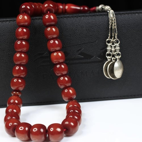 سبحة مسكي عسلي ممزوج بالبني