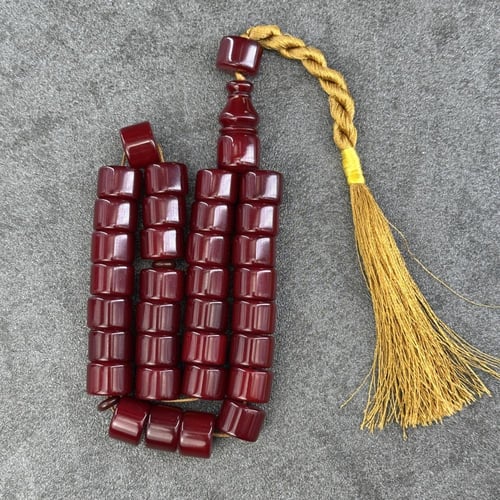 مسباح مسكي كرزي – خرز برميلي كبير