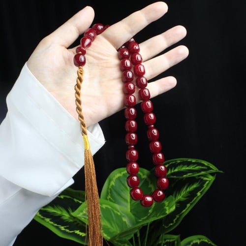مسباح مسكي كرزي بخرز كبير الحجم