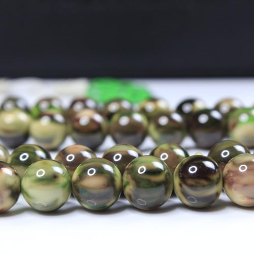 سبحة مسكي رملي ممزوج بالأخضر