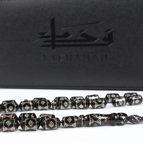 سبحة فاخرة من حجر اليسر الطبيعي