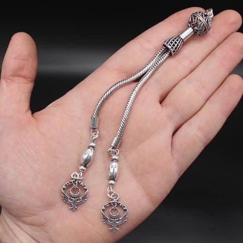 كركوشة فضة 925 بطول 13 سم – تصميم فاخر