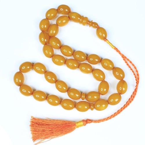 مسباح مسكي عسلي – كركوشة قطنية برتقالية