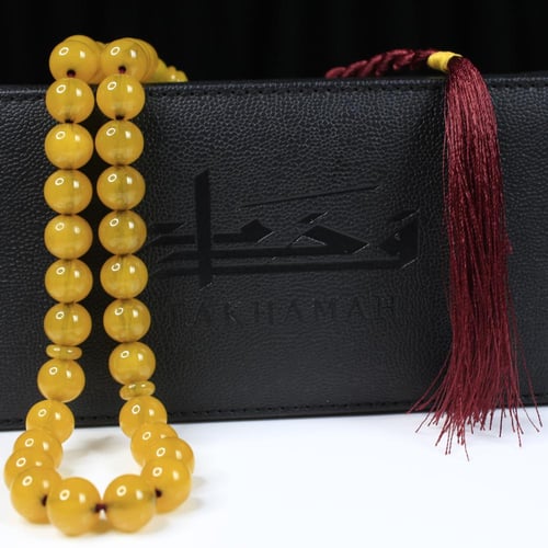 مسباح مسكي معتق أصفر زيتي