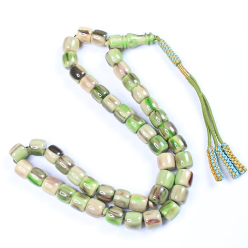 مسباح مسكي أخضر عشبي رخامي