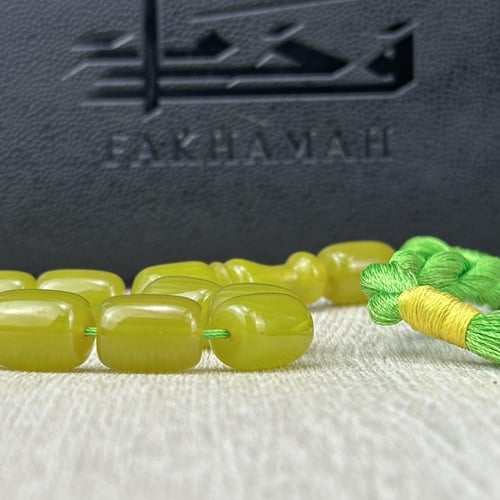 سبحة مسكي أخضر عشبي فاتح – كركوشة