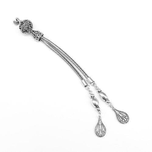 كركوشة فضة 925 بطول 12 سم – تصميم فاخر