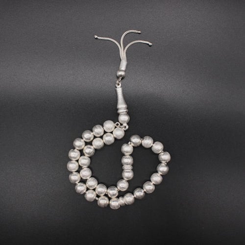 سبحة فضة عيار 925 بوزن 26جرام