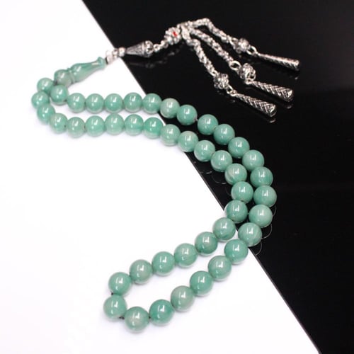 سبحة مسكي بلون التركواز , خيط بروبلين متين و حجم خ...