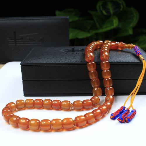 سبحة مسكي عسلي شفاف