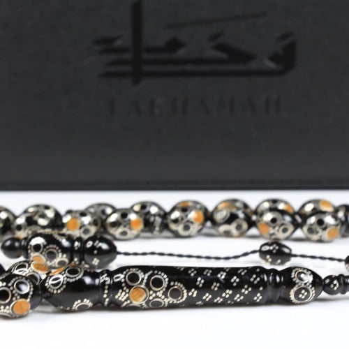 سبحة فاخرة من حجر اليسر الطبيعي