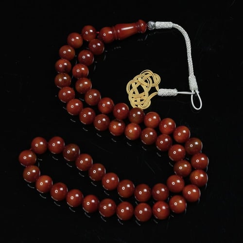 سبحة مسكي عسلي فاتح