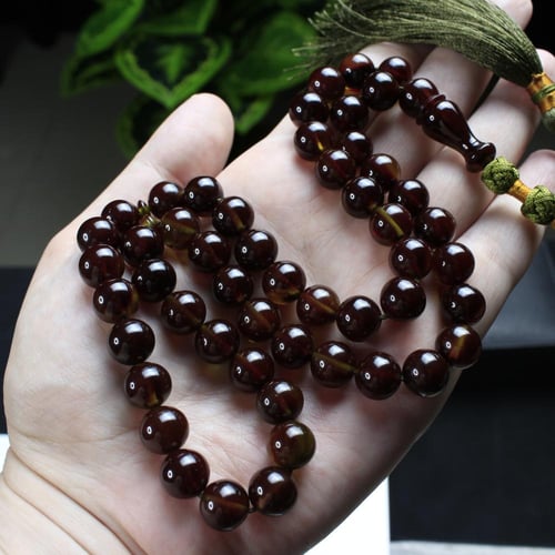 مسباح مسكي بني معتّق ممزوج بأصفر زيتي