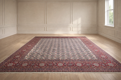 سجاد ايراني صوف يدوي نقشة ورامين - 2.7m x 3.7m