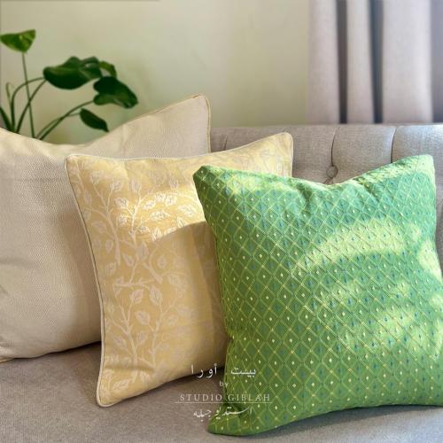 ثنائي الليمون والعاج - وسادتان