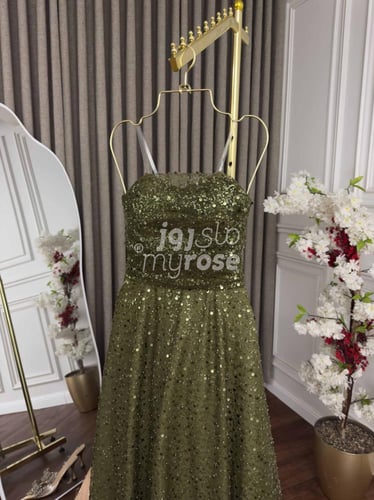 فستان ترتر زيتي