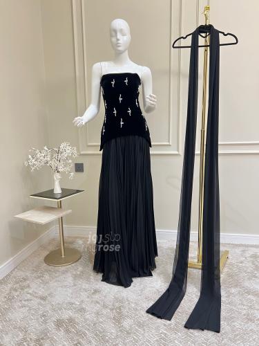 فستان جوخ بفصوص