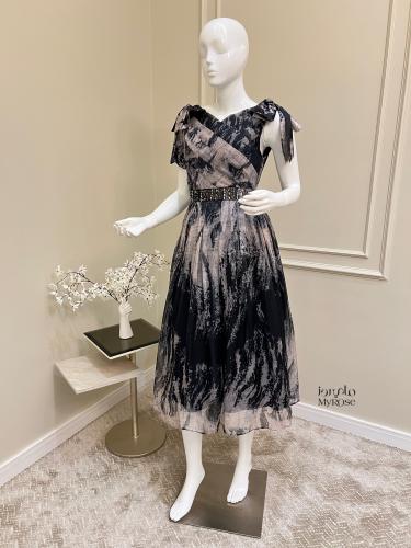 فستان مشجر ميد كلوش