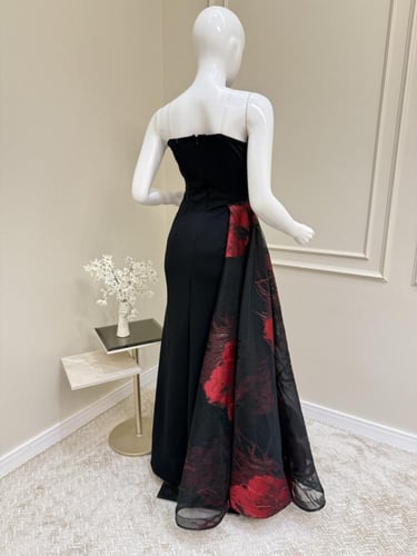 فستان مشجر تطريز