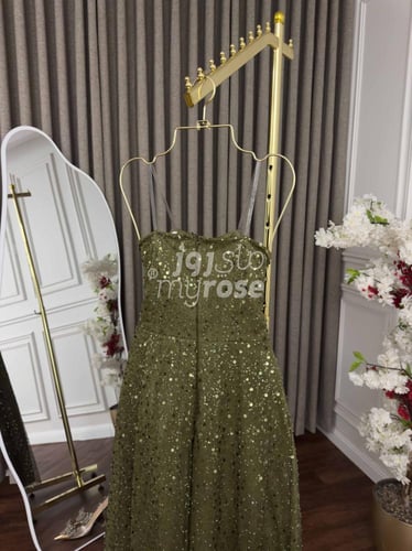 فستان ترتر زيتي