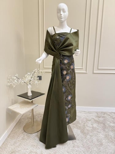 فستان سهرة زيتي