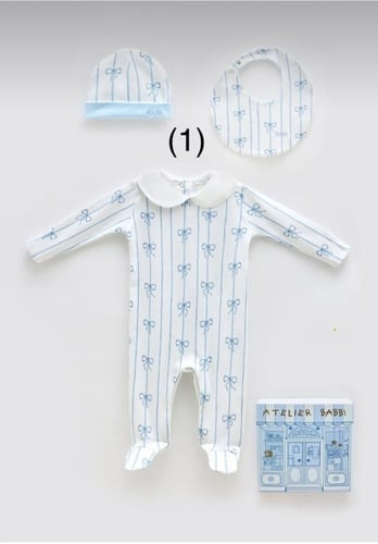 طقم هدايا مواليد قطني من براند Atelier Babbi الفاخ...