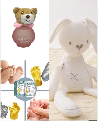 هدية مجموعة الشتاء بلون بيج للجنسين