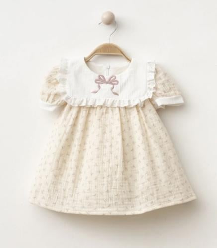 بالونة هدية مواليد مجموعة مع فستان من قطن الموسلين...