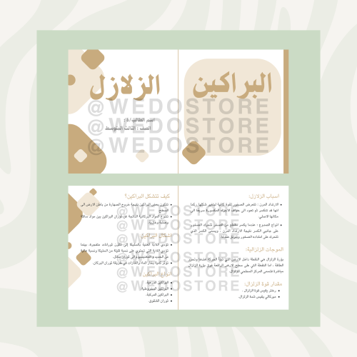 مطوية للعلوم " ثالث متوسط "