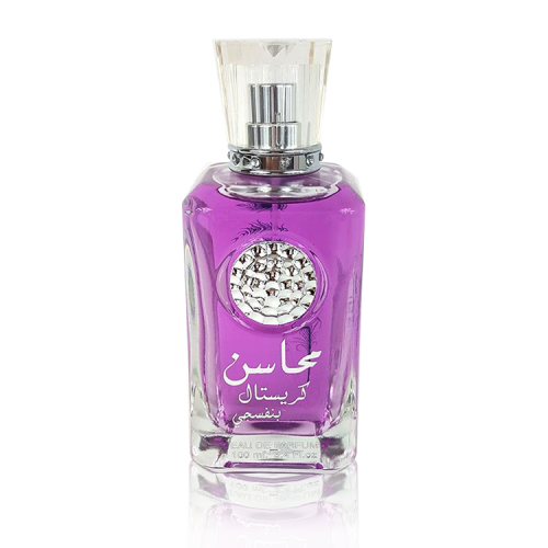 محاسن كريستال بنفسجي أو دو بارفان نسائي 100 مل