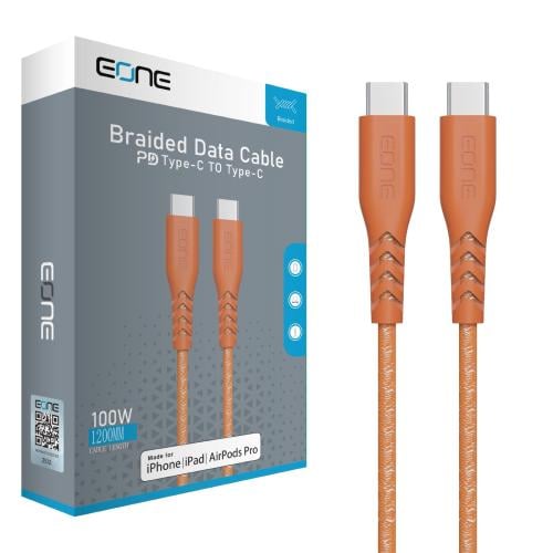 كيبل تايب سي الطرفين بطول متر وعشرين من اي ون