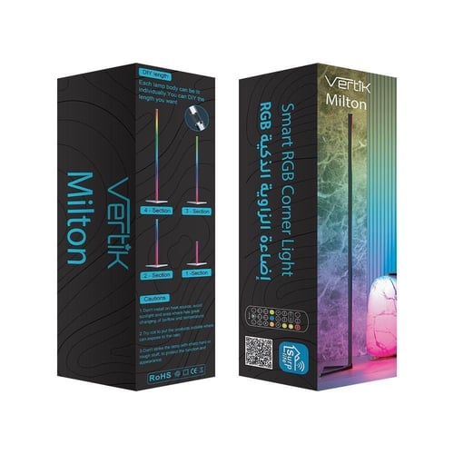 مصباح LED ذكي متعدد الألوان مع تحكم عن بعد