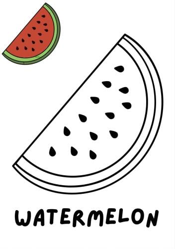 (Coloring the Fruits (age +3