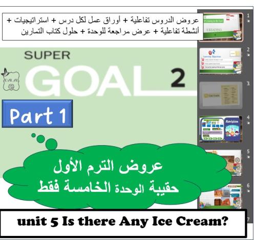 حقيبة الوحدة (5) SG2 ثاني متوسط