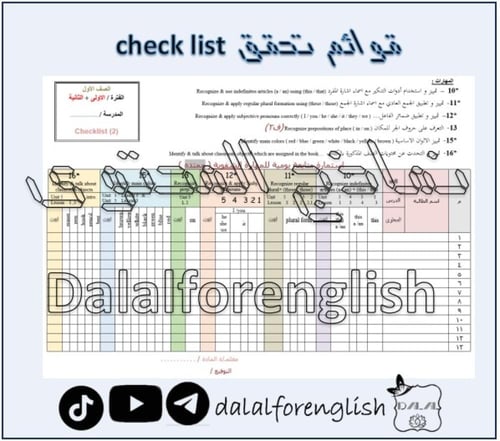 حقيبة تقويم مهارات ثاني ابتدائي WC2 part 1
