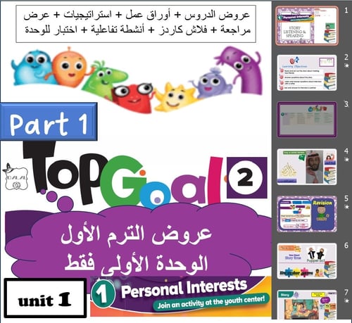 حقيبة الوحدة ( 1 ) TG2 الصف الخامس