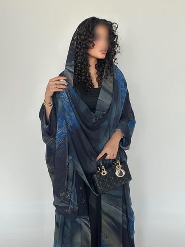 31 عباية نصف بشت شيفون ياباني مبطن( إمكانيه طلب تغ...