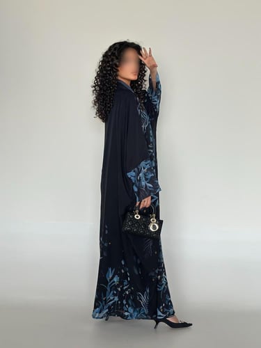 34 عباية نصف بشت شيفون ياباني مبطن( إمكانية طلب تغ...