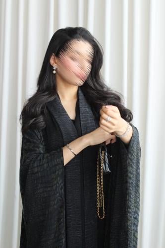 عباية نص بشت حرير مغسول تركي. إمكانية تغيير القصه...