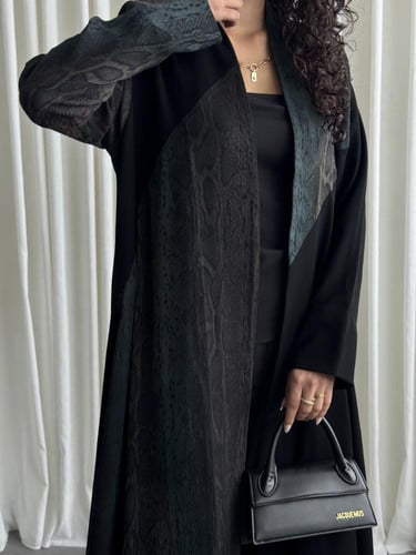 41 نص كلوش كريب كوري مع تداخل حرير مغسول