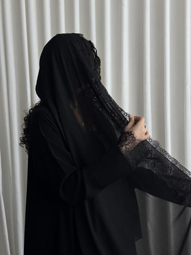 40 نص كلوش كريب كوري مع دانتيل