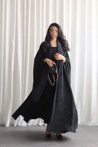 عباية نص بشت حرير مغسول تركي. إمكانية تغيير القصه...