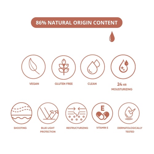 كريم الاساس اللامع الطبيعي هازلنوت من نيفرتي NP301...