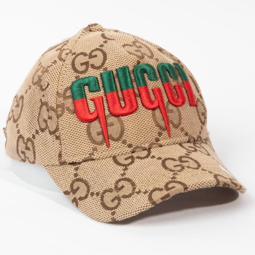 كاب قوتشي رجالي بتصميم شعار Gucci مطرز