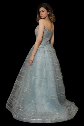 فستان سهرة مكشوف الكتفين 17