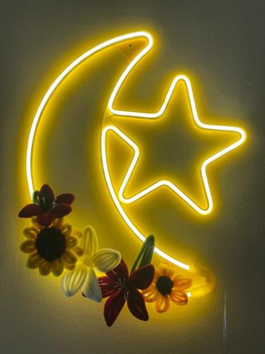 هلال رمضان المضيء Moon bloom